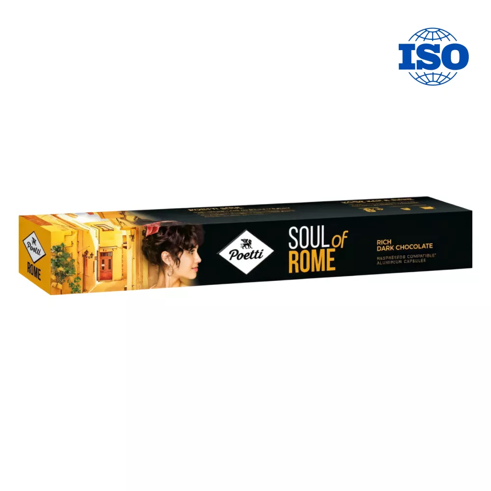 Кофе  в капсулах Poetti Soul of Rome (Соул оф Роум), натуральный жареный молотый, 5.3 г