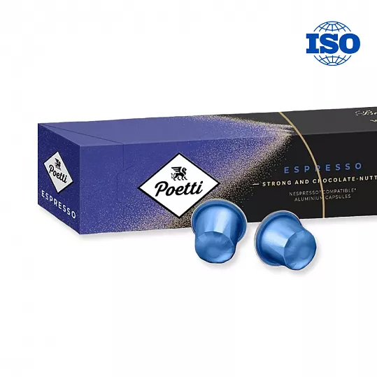 Кофе в капсулах Poetti Leggenda Espresso (Ледженда Эспрессо), натуральный жареный молотый, 5,3 г