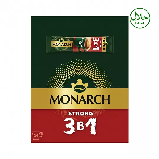 Напиток кофейный в стике Monarch Strong (Монарх Стронг 3 в 1), растворимый, 13 г