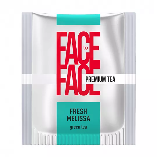 Чай в пакетиках Face to Face Fresh Melissa, зеленый ароматизированный, 1,5 г