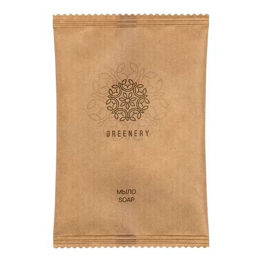 Мыло Greenery 20 г, крафт флоу-пак