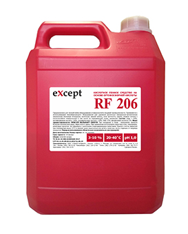 eXcept RF 206 кислотное пенное средство на основе ортофосфорной кислоты
