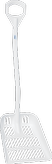 Лопата с перфорированным полотном Vikan, 380 x 340 x 90 мм., 1145 мм,  белый цвет