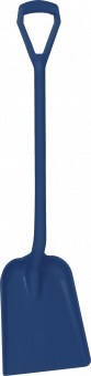 Лопата монолитная металлопластик Vikan, 327 x 271 x 50 мм., 1040 мм,  металлизированный синий цвет