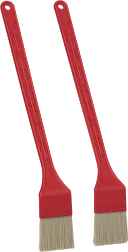 Тонкая тостерная щетка, 2 шт. Vikan, 395 мм, средний ворс, красный цвет