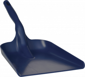 Совок ручной металлопластик Vikan, 327 x 271 x 50 мм., 550 мм,  металлизированный синий цвет