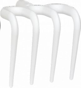 Гигиеничные вилы (рабочая часть) Vikan, 205 мм,  белый цвет