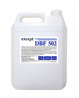 eXcept DBF 502 щелочное пенное средство с дезэффектом на основе хлора