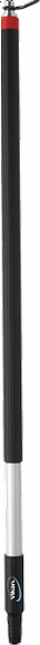 Алюминиевая ручка с подачей воды, Q-соединение + on/off (Q) Vikan, Ø31 мм, 1575 мм, черный цвет
