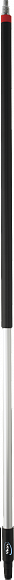 Ручка из алюминия с подачей воды Vikan, Ø31 мм, 1565 мм, черный цвет