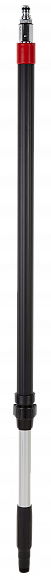 Алюминиевая ручка с подачей воды с защелкой © Vikan, 1060 - 1600 мм, Ø32 мм, черный цвет
