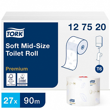 Туалетная бумага TORK Premium 2сл. 90м.,27 рул