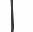 Эргономичная лопата с перфорированным полотном Vikan, 380 x 340 x 90 мм., 1305 мм,  черный цвет