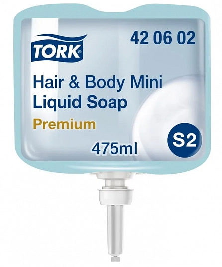 Жидкое мыло-гель Tork Premium 0,475л, голубой